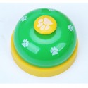 Pet Press Jingle Dog Cat Trainer Pet Intelligence Toy Footprints Press Bells Dog Paw Prints Ringer - Red