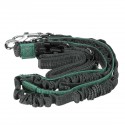 Adjustable Dog Waist Belt Elastic Reflective Pet Leash Jogging Metal D-ring Rope Puppy Supplies - Orange
