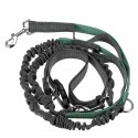 Adjustable Dog Waist Belt Elastic Reflective Pet Leash Jogging Metal D-ring Rope Puppy Supplies - Orange