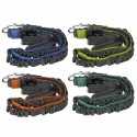 Adjustable Dog Waist Belt Elastic Reflective Pet Leash Jogging Metal D-ring Rope Puppy Supplies - Orange
