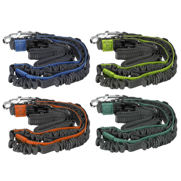 Adjustable Dog Waist Belt Elastic Reflective Pet Leash Jogging Metal D-ring Rope Puppy Supplies - Orange