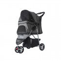Pet Supplies Three Wheeles Folding Pet Cart Cat Dog Outdoor Travel Stroller Easy To Carry Cart - Pink