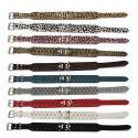 XL Spiked Studded Leather Pet Bulldog Dog Mastiff Heavy Collar - Green