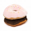 Dog Donut Toy Lovely Soft Pet Supplies Cat Funny for Playing Built in A Lound Whistle - Pink