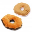 Dog Donut Toy Lovely Soft Pet Supplies Cat Funny for Playing Built in A Lound Whistle - Pink