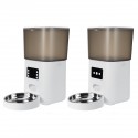 6L Smart Dog Feeder for Automatically Feeding by Schedule Cat Puppy Bowl Pet Supplies Recording Timing Food Dispenser - Wifi Ver