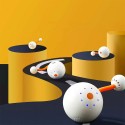 Interactive Cat LED Rolling Ball USB Rechargeable Electric Self Rotating LED Ball Connect to MiJia APP with Small Tail Storage B