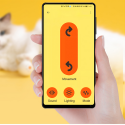 Interactive Cat LED Rolling Ball USB Rechargeable Electric Self Rotating LED Ball Connect to MiJia APP with Small Tail Storage B