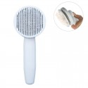 Multi-color PP Pet Hair Removal Comb Non-slip Pet Grooming Comb Pet Massage Comb Brush - Pink