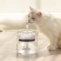 1.8L Pet Water Dispenser Filter Automatic Circulation Water Pet Fountain 2 Water Flow Modes 6° Slope Design Ultra Silent Pump - 