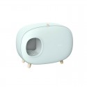 MS Cat Litter Box Fully Enclosed Large Space Toilet Training Anti Splash Deodorant Potty for Pet Supplies Bedpen -  Pink