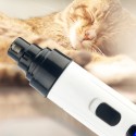 Dog Cat Nail Trimmer ABS Double Speed Smart Real-time Control Animal Nail Polisher Pet Cleaning Supplies Animal Grooming Trimmer