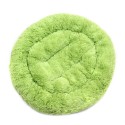55CM Luxury Shag Warm Fluffy Pet Dog Puppy Round Fur Donut Cushion Mat Pet Bed - orange