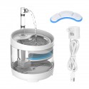 Cat Water Fountain Dog Dispenser 54oz 1.6L Automatic Pet Drinking Transparent Upgraded Filter Adjustable Silent Pump Adapter