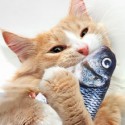 Jeteven Cat Clownfish Carp with Catnip Charging Cable Catnip Puppy Toy Pet Supplies Dog Playing - #1