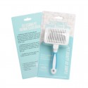 Pet Hair Removal Comb Stainless Steel Pet Automatic Hair Removal Comb Pet Self-cleaning Comb - Green