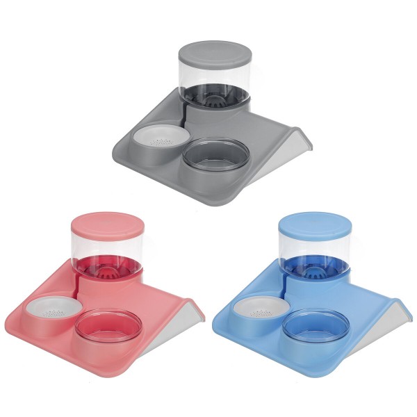 Pet Waterer Multi Layer Filter Sealed Cat Bowl 2L Pet Bowl for Automatic Cat Drinking and Feeding Device Automatic Dog Feeder - 