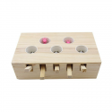 Cat Toys Hamster Machine Funny Cat Toy Solid Wood Pet Supplies Whac-A-Mole Mouse -  Rectangle Shape