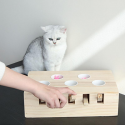 Cat Toys Hamster Machine Funny Cat Toy Solid Wood Pet Supplies Whac-A-Mole Mouse -  Rectangle Shape