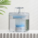 Cat Water Fountain Dog Water Dispenser 88OZ 2.6L Automatic Pet Drinking Fountain Transparent Upgraded with Filter and Adjustable