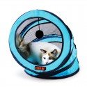 Foldable storage spiral Pet Cat Tunnel Toys Breathable Pet Cats Training Toy Funny Cat Tunnel House Toys -  Pink