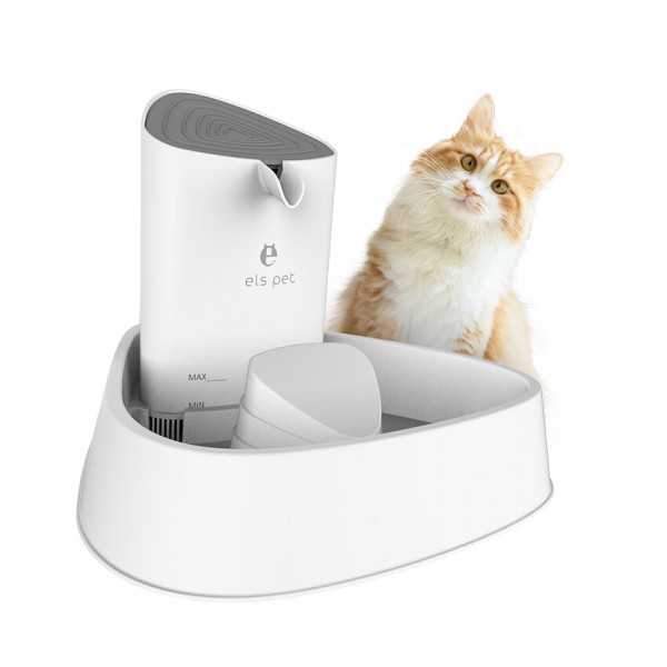 ELSPET 1.5L Automatic Pet Water Fountain Protection Against Dry Heating Cat Drink Dispenser Water Circulation Mute Four Layers F