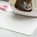 Jordan&amp;Judy JJ-PE0014 Cat Litter Pad Silicone Material Waterproof White Pet Mat From  - Gray