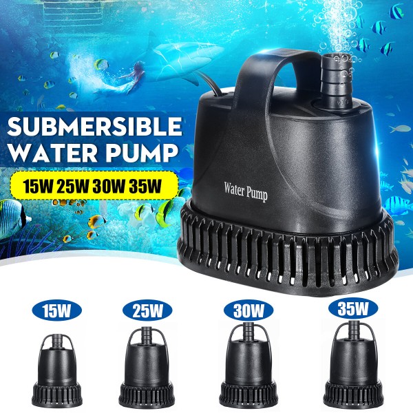 Submersible Water Pump Pond Aquarium Tank Fish Fountain Pump Feature 220-3000 LP - 30W