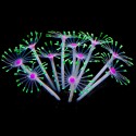 Silicone Glowing Artificial Fish Tank Aquarium Coral Plants Ornament Underwater Pets Decor - Pink