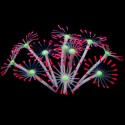 Silicone Glowing Artificial Fish Tank Aquarium Coral Plants Ornament Underwater Pets Decor - Pink
