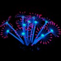 Silicone Glowing Artificial Fish Tank Aquarium Coral Plants Ornament Underwater Pets Decor - Pink