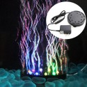 9 LED Aquarium Bubble Light Air Stone,Tank LED Air Bubbler Light Submersible Air Pump Bubble Stone Lamp for Turtle Tank Decorati