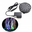 9 LED Aquarium Bubble Light Air Stone,Tank LED Air Bubbler Light Submersible Air Pump Bubble Stone Lamp for Turtle Tank Decorati