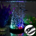 9 LED Aquarium Bubble Light Air Stone,Tank LED Air Bubbler Light Submersible Air Pump Bubble Stone Lamp for Turtle Tank Decorati