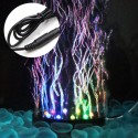 9 LED Aquarium Bubble Light Air Stone,Tank LED Air Bubbler Light Submersible Air Pump Bubble Stone Lamp for Turtle Tank Decorati