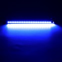 UK AU plug 110-240V 2.5W 38cm 2W 5050 21led Aquarium lamp Aquatic animals box diving lights waterproof IP68 glass material with 