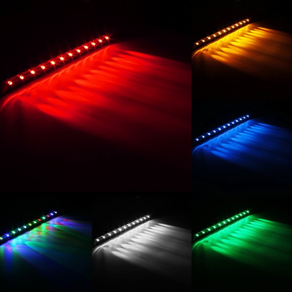 1.5W 32cm 12led with suction cup aquarium tank fish lamp 100-240V - Green