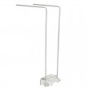 4PCS Stainless Steel Aquarium Stand For Aquatic High LED Light Lamp Tank Holder Bracket Support