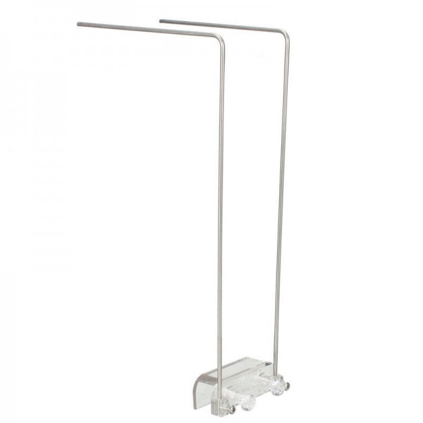 4PCS Stainless Steel Aquarium Stand For Aquatic High LED Light Lamp Tank Holder Bracket Support