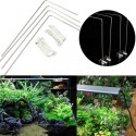 4PCS Stainless Steel Aquarium Stand For Aquatic High LED Light Lamp Tank Holder Bracket Support
