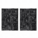 2pcs 3D Foam Rock Aquarium Background Backdrop Tank Fish Reptile Marine - Type 2