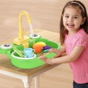 Automatic Bird Bath Tub with Faucet Pet Parrots Fountains SPA Pool Cleaning Tool Safe Play House Kitchen Sink Birds Toy -  Pink