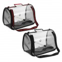 Outdoor Bird Shoulder Bags Portable Parrot Carry Cage Pet Breathable Space Pet Carrier Bag - Black