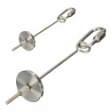 12/20Cm Stainless Steel Small Parrot Toys Kabob Food Stick Scooter Fruit  - 20cm