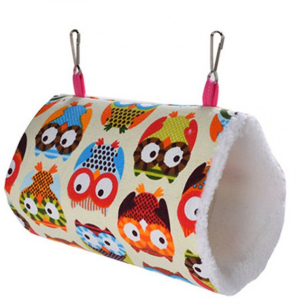Small Pet Warm Tunnel Hammock Hanging Bed Ferret Rat Cages For Hamsters Chinchillas Tubo Hamster Hedgehog Cage Pet House - S #01