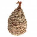 Mini Hanging Humming Bird House Hand Woven Straw Rope Pet Hamster