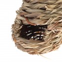Mini Hanging Humming Bird House Hand Woven Straw Rope Pet Hamster
