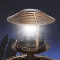 Bird Bath Feeder Garden Solar Light Feeding Outdoor Food Station Courtyard Pool Pet Supplies Drinking Bowls Drinker - Blue