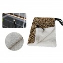 Hamster Hammock Sofa Kennel for Winter Warm Sleeping Bag Long Plush Puppy Cushion Washable Mat Pad Portable Pet Supplies Calming