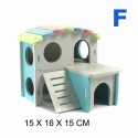 Hamster Golden Bear Bedroom Color Wooden House Big House - 1
